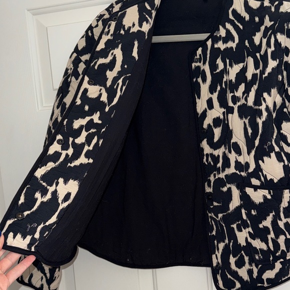 Zara Monochrome Animal Print Jacket - Picture 5 of 6